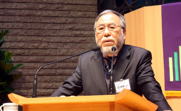 김세윤 교수가 강연하고 있다. ⓒ김진영 기자