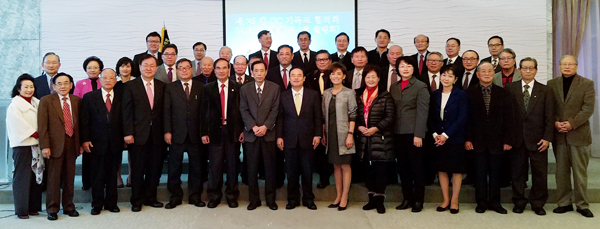 오렌지카운티교협이 1월 5일 은혜한인교회에서 신년하례예배를 드렸다.