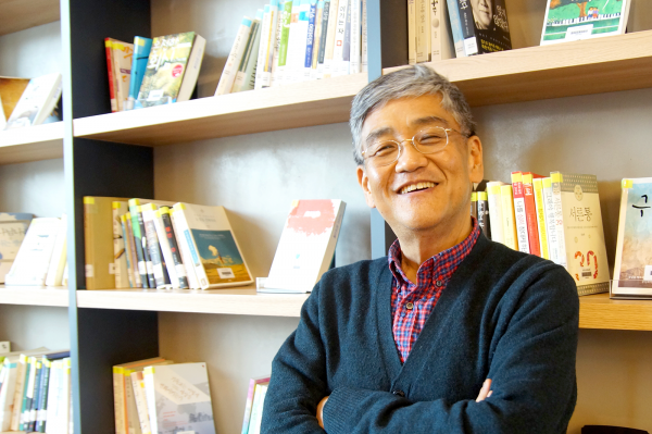 여의도침례교회의 카페에서 만난 박종호 장로. ⓒ김신의 기자