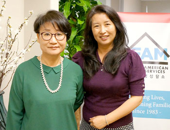 세미나에서 강의할 로렌 권 카운슬러와 안현미 카운슬러