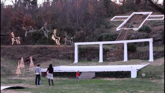 미조리주의 공원에 있는 십자가