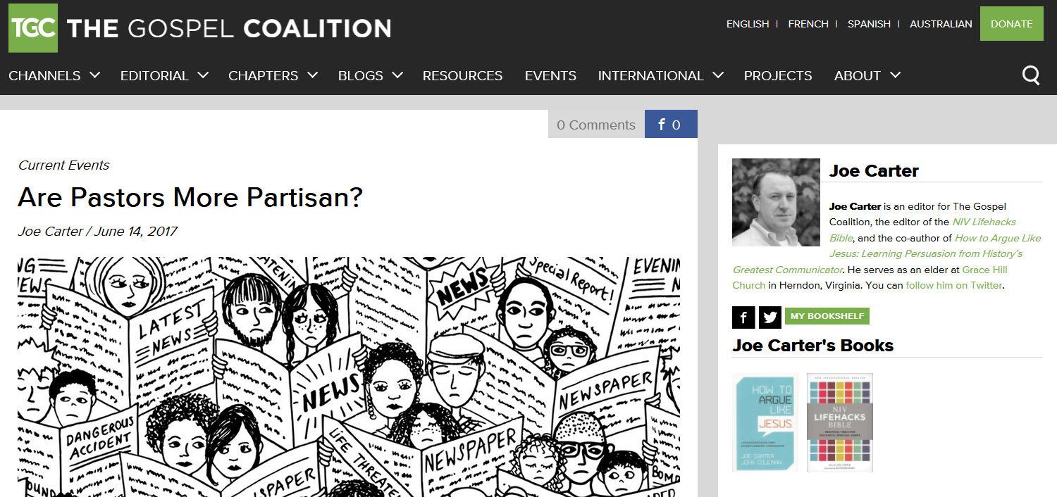 복음연합의 보도 내용. ⓒ복음연합 홈페이지 캡쳐