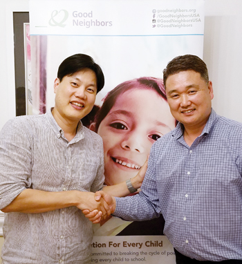 6월 9일 기자간담회에 참석한 장혁재 홍보대사와 김경호 홍보위원