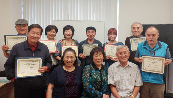 본지 주최 ABC상담대화교육 1기 수료생들