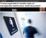 노스캐롤라이나주의 한 남성이 여자 화장실로 들어가고 있는 장면 / 출처 = 로이터 홈페이지 캡처