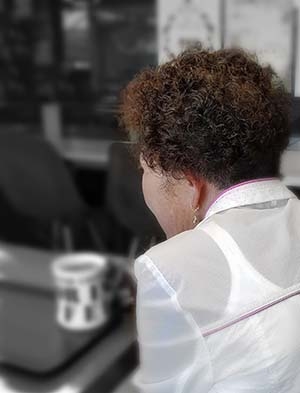 윤 할머니의 뒷 모습. ⓒ예수병원 제공