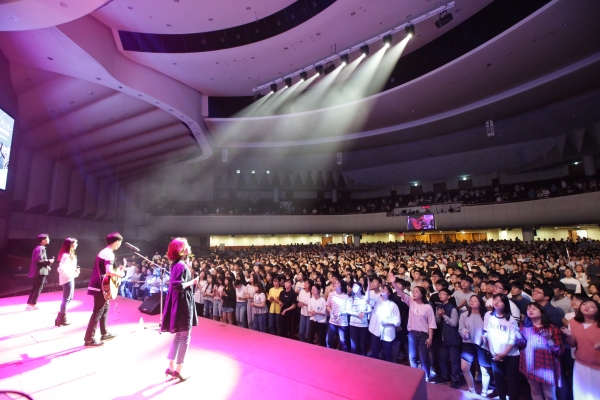 ▲집회 모습. ⓒThe Wave 제공