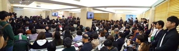 ▲입당예배 모습. ⓒ교회 제공