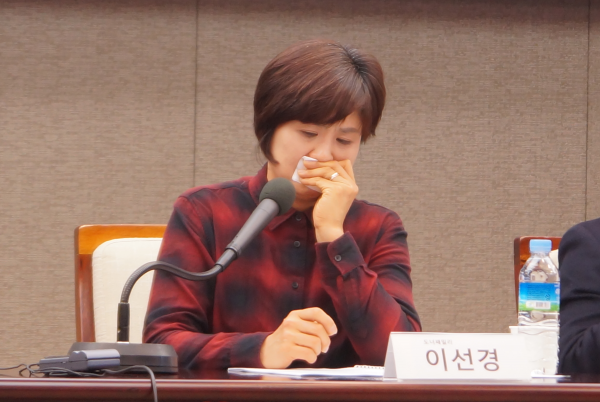 ▲뇌사 장기기증인 유가족모임 도너패밀리의 이선경 씨. ⓒ김신의 기자