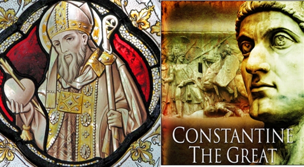 ▲어거스틴과 콘스탄틴(왼쪽부터).