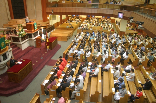 ▲국내 한 교회에서 제직회가 열리는 모습(사진은 기사 내용과 직접적 관계가 없습니다). 