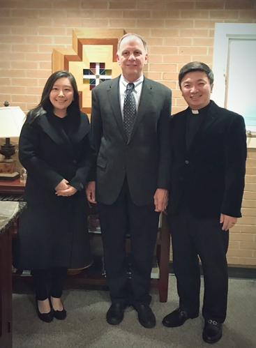 황성은 교수, John Denninger 노회장, 정진오 교수