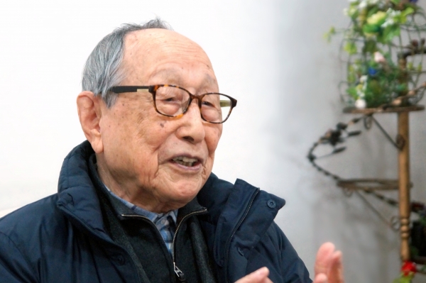 ▲김형석 교수를 2월 초 자택 인근 서울 신촌 원천교회 카페에서 만났다. ⓒ김신의 기자