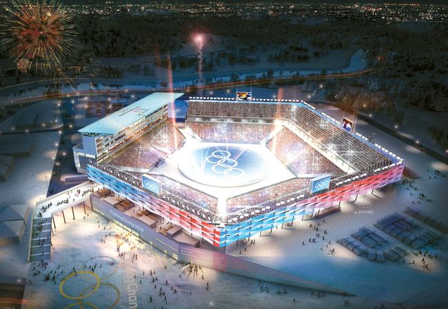 평창동계올림픽 개막식과  폐막식이 열릴 올림픽 스타디움 조감도.