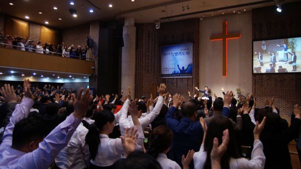 ▲1천명 탈북기독인 통일소원 특별 기도회 현장. ⓒ김신의 기자