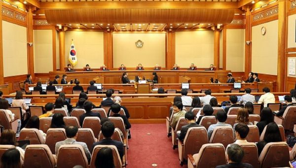 ▲24일 서울 종로구 헌법재판소에서 낙태죄 위헌 소원 공개변론이 열렸다. ⓒ강혜진 기자