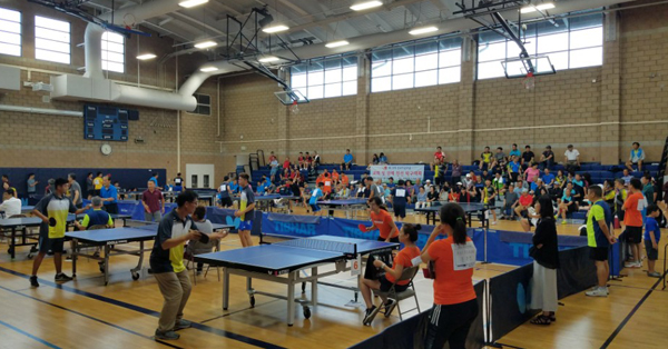 과거 열렸던 탁구대회 모습 