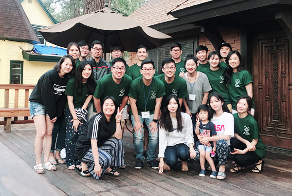 동부사랑의교회 한어대학청년부 멤버들