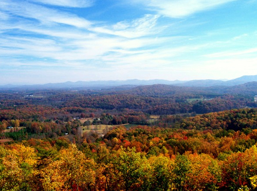 붉게 물든 조지아주