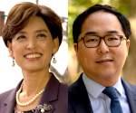 2018 미국 중간선거에서 하원의원에 당선된 영 김 의원(좌)와 앤디 김 의원(우)