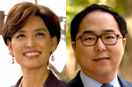 2018 미국 중간선거에서 하원의원에 당선된 영 김 의원(좌)와 앤디 김 의원(우)