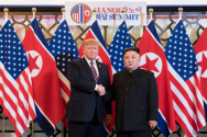 베트남 하노이에서 열렸던 제2차 북미정상회담에서 트럼프 미국 대통령(왼쪽)과 북한 김정은 위원장이 악수를 하던 모습 ⓒ백악관(The White House)