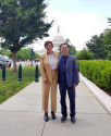 ‘북한자유주간’ 대회장을 맡고 있는 수잔 솔티 대표(왼쪽)와 지난해 워싱턴 D.C에서 함께 사진을 찍은 김성민 대표 ⓒ김성민 대표