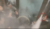 서울교회 예배당 1층에서 소화기가 분사되던 모습. 
