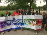 작년 5월 워싱턴 D.C에서 열린 ‘자유의 행진’ 참석자들이 백악관을 향해 행진하고 있다. ⓒ미국 크리스천포스트