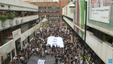 홍콩 시위대의 모습. ⓒAFP 보도화면 캡쳐