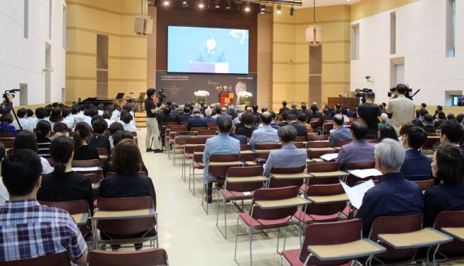 추모예배가 진행되고 있다. ⓒ이대웅 기자