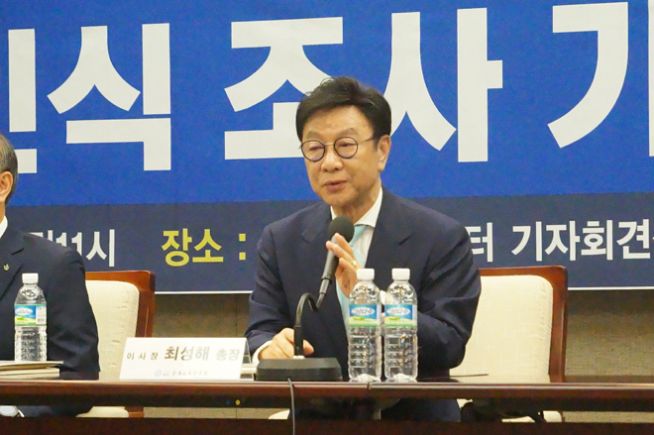 교회언론회 이사장 최성해 총장.