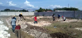 아이티 현지에 2개 고아원이 사용할 수 있는 2동의 건물에 대한 기초공사가 진행되고 있다.