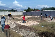 아이티 현지에 2개 고아원이 사용할 수 있는 2동의 건물에 대한 기초공사가 진행되고 있다.