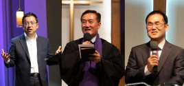 좌부터 시애틀 형제교회 권준 목사, 시애틀 온누리교회 김도현 목사, 평안교회 강성림 목사