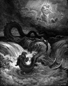 구스타프 도레의 그림 ‘The Destruction of Leviathan(리워야단의 파괴, 1865)’.
