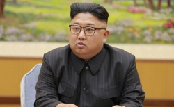 북한 김정은.