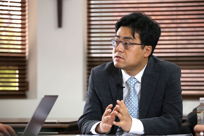 ‘이승만 전도사’ 이호 목사가 ‘전도자 이승만’에 대해 역설하고 있다. ⓒ송경호 기자