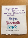 오픈도어즈 캠페인의 일환으로 기도편지가 국회의원들에게 전달됐다.