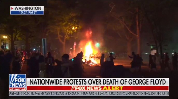 흑인 사망과 관련한 시위가 벌어지고 있다.