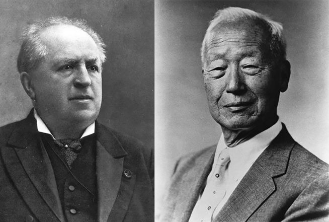 네덜란드 전 수상이자 신학자 아브라함 카이퍼와 대한민국 이승만 초대 대통령.