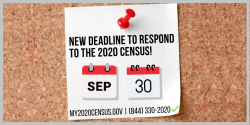2020년 센서스 인구조사가 오는 9월 30일로 종료된다
