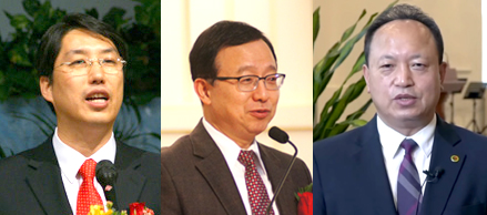 뉴저지교협 제34기 회장 이정환 목사, 부회장 고한승 목사, 평신도부회장 육귀철 장로(왼쪽부터)