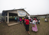 멕시코 라라구나에 위치한 교회에 출석하고 있는 기독교인들