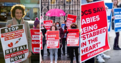 낙태 반대 시위에 참석한 아일랜드 여성들의 모습. ⓒ영국 Right to Life