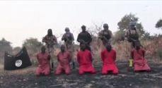 이슬람 국가 측이 공개한 나이지리아 북동부에서 일어난 기독교인 참수 사건을 포함한 영상 자료. ©모닝 스타 뉴스
 