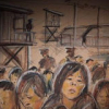 북한 정치범수용소 내부를 그린 그림