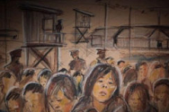 북한 정치범수용소 내부를 그린 그림
