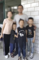 중국 공안에게 홈스쿨링을 이유로 체포된 부모와 아이들 모습. ©한국VOM 