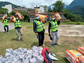네팔 기독교연합회를 통해 전달된 구호 식량